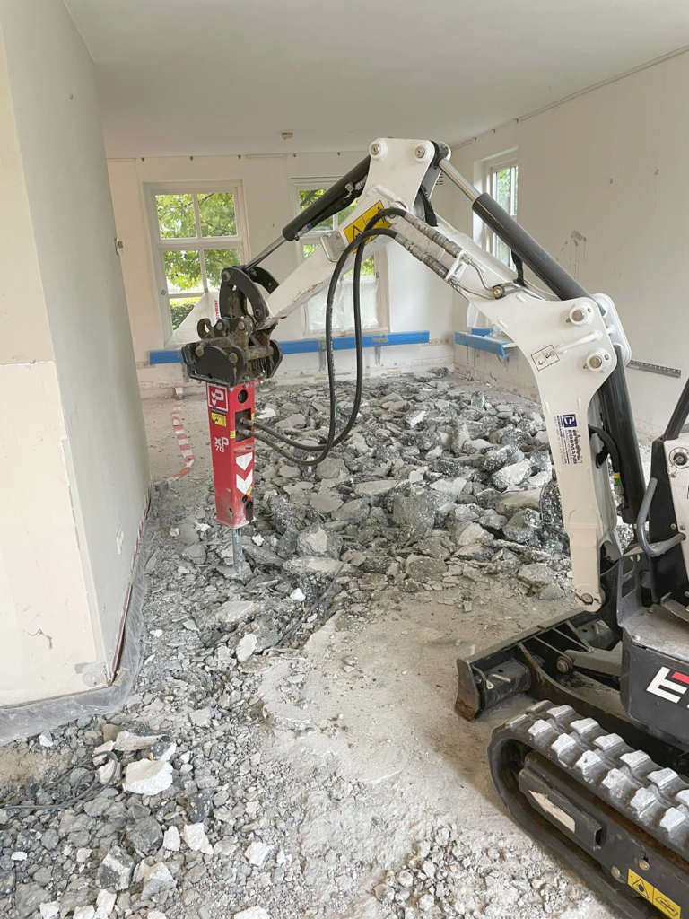 Sloopbedrijf Limburg - betonvloer slopen